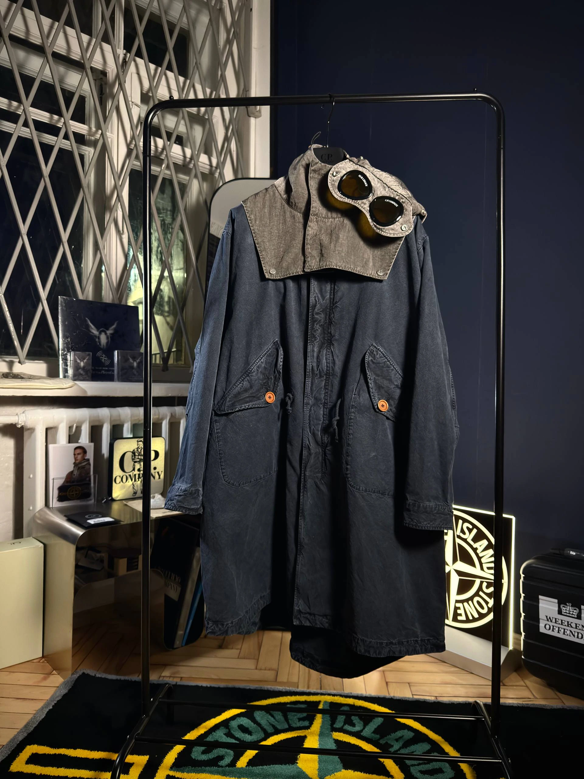 OUR LEGACY X C.P. COMPANY MAIS B PARKA and DETACHABLE GOGGLE HOOD, фото 1