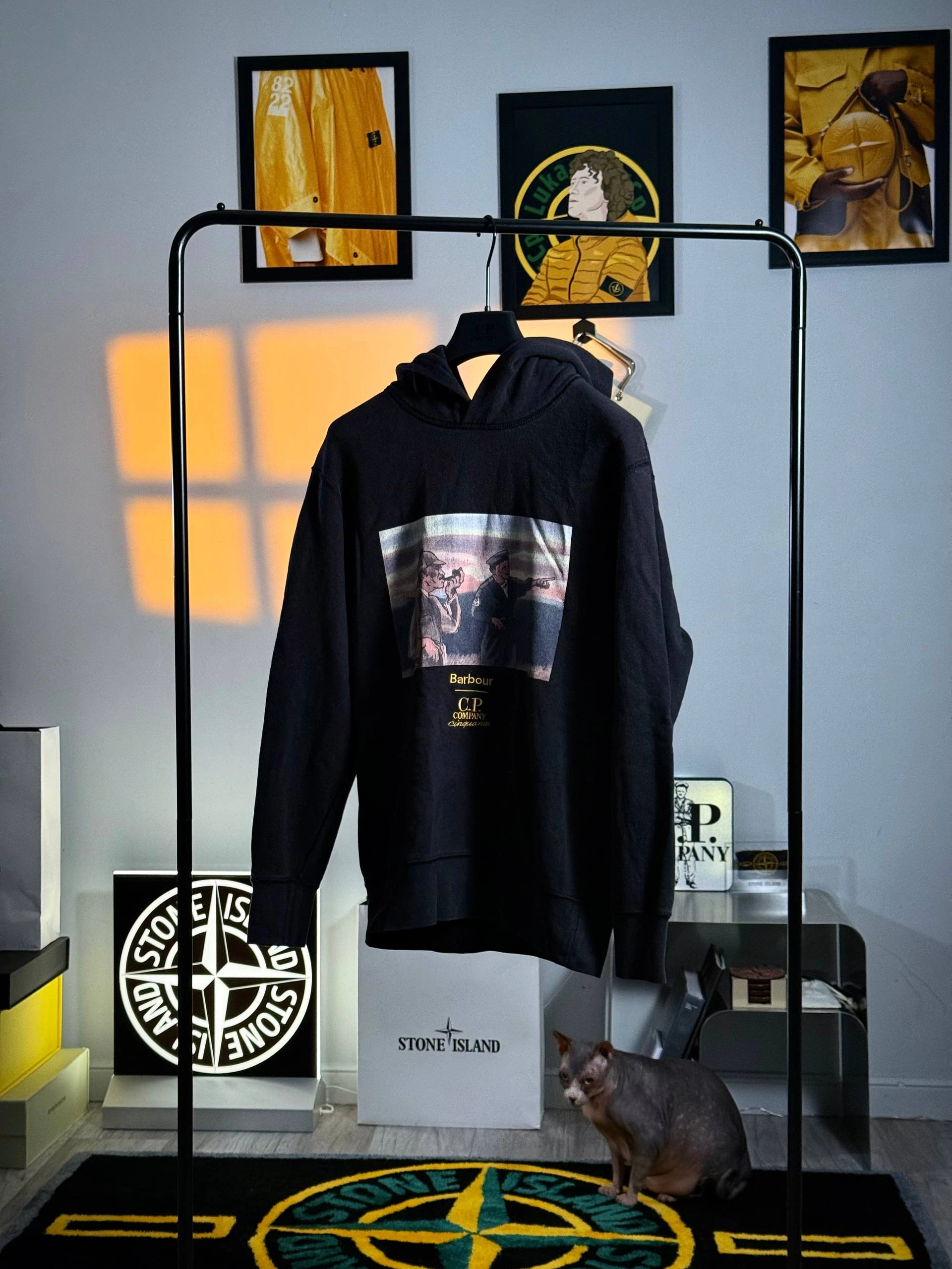 C.P. Company x Barbour Cinquanta Hoodie, фото 1