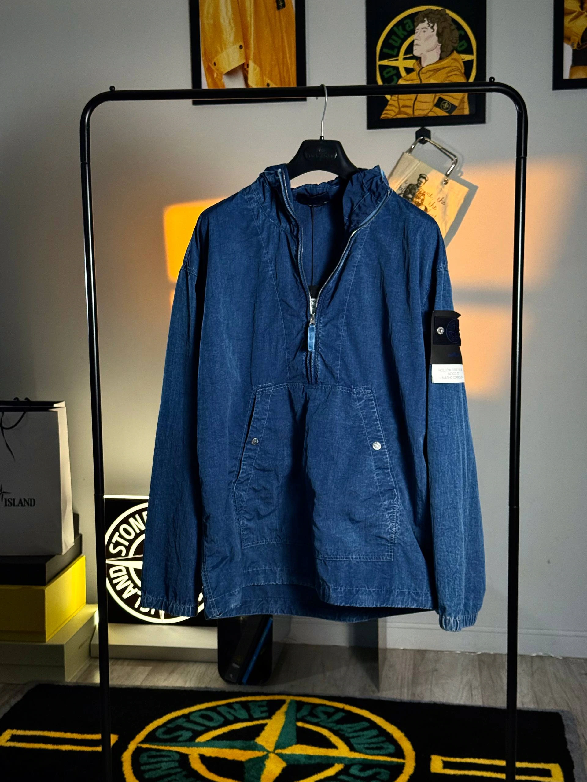Stone Island Hollow Fibre Nylon Indigo-TC + Marmo Corrosion, фото 1
