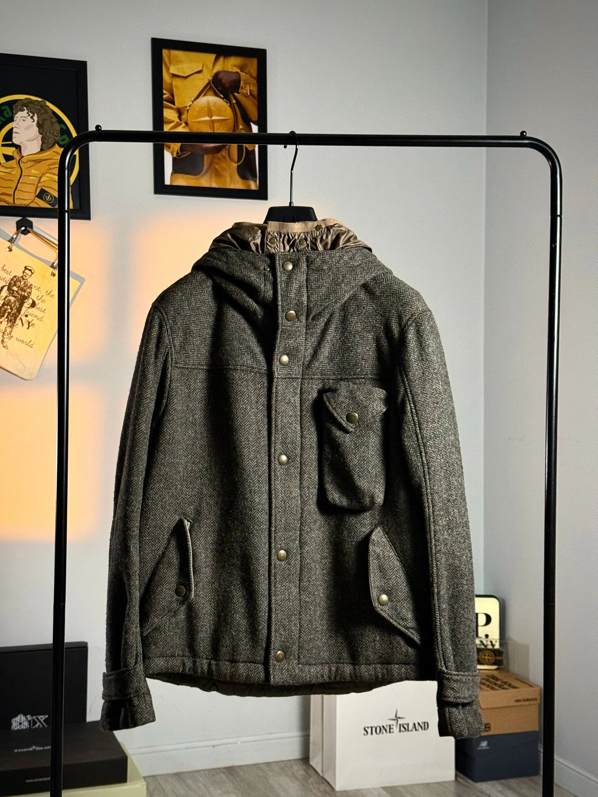 C.P. Company MTP Liner Tweed Field Jacket, фото 1