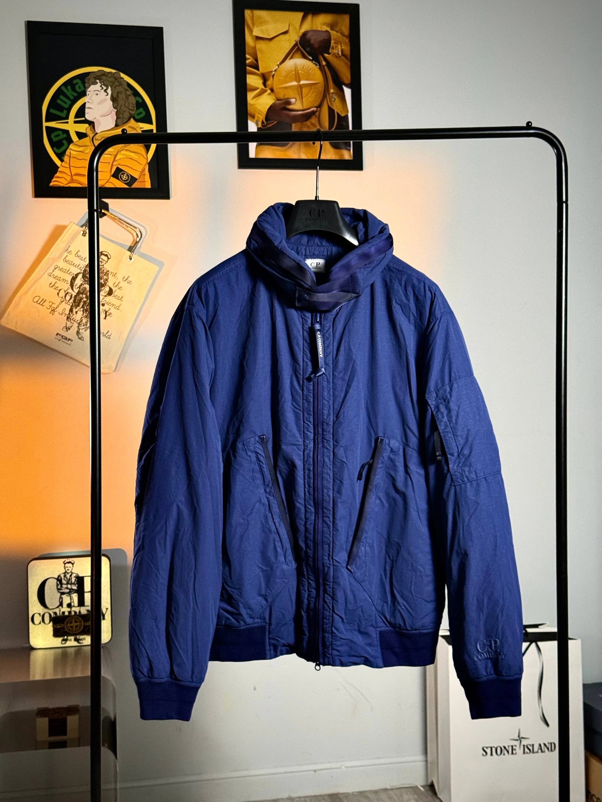 C.P. Company Flatt Nylon Down Jacket Bomber, фото 1