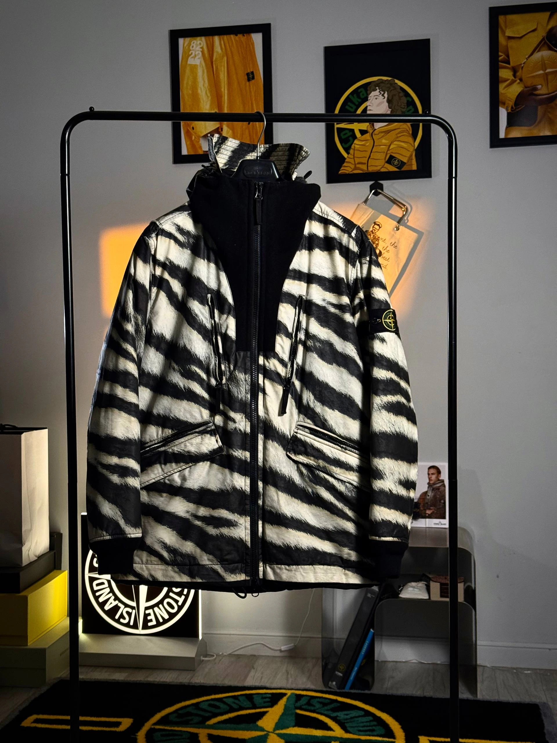 Stone Island White Tiger Camo 50 Fili Primaloft Jacket, фото 1