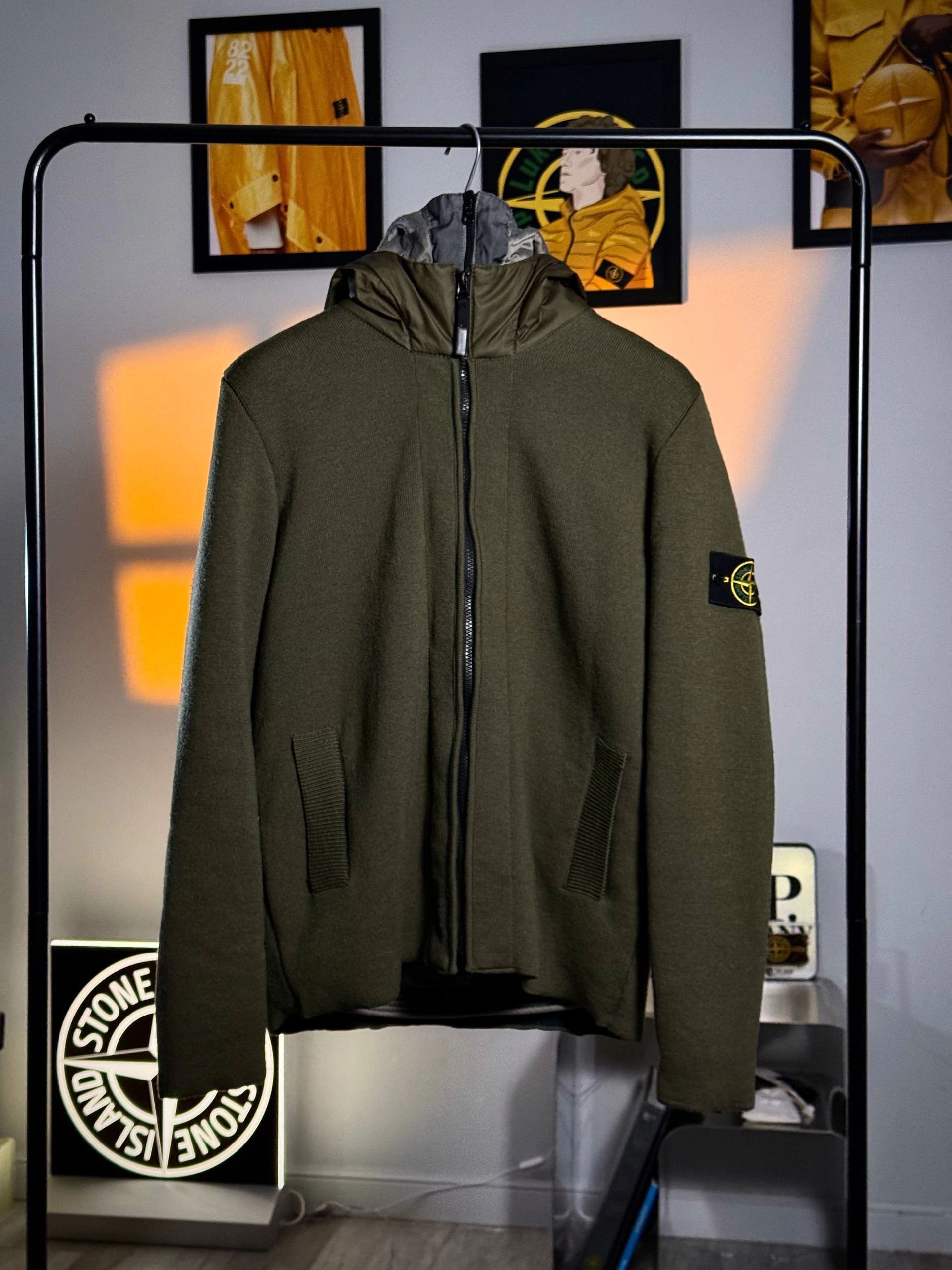 Stone Island President Zip Mussola Gommata Liner Knit, фото 1