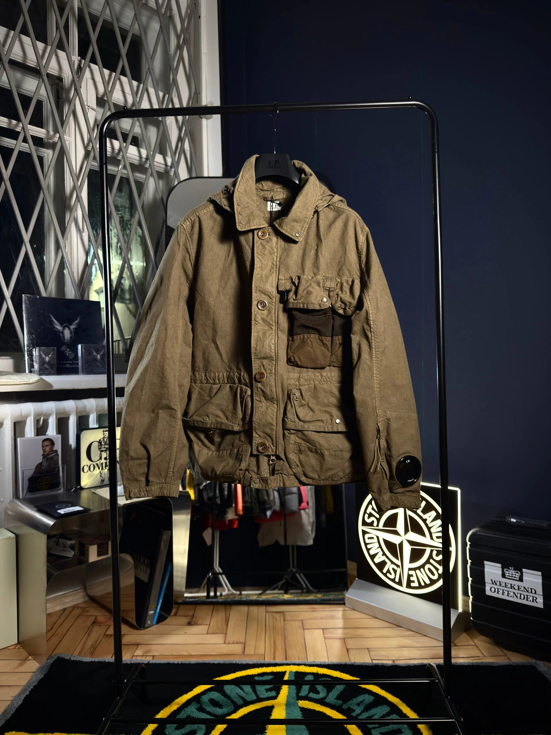 C.P. Company BA-Tic Wax Cotton 500 Miglia Goggle Jacket, фото 1